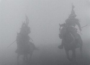 throne of blood cinematography by asakazu nakai day establishing shot overcast shot 003