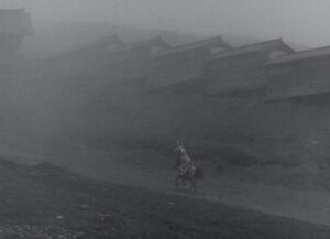 throne of blood cinematography by asakazu nakai day establishing shot overcast shot 041