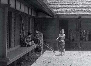 throne of blood cinematography by asakazu nakai day medium wide shot two shot side lighting daylight shot 051