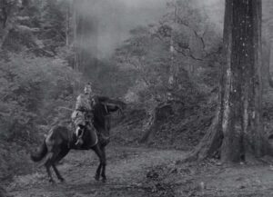 throne of blood cinematography by asakazu nakai day wide shot establishing shot overcast shot 067