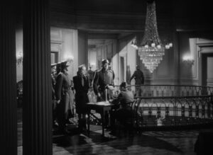 to be or not to be cinematography by rudolph mat wide shot three shot hard light shot 051