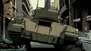 waltz with bashir cinematography by ari folman day establishing shot hard light shot 060