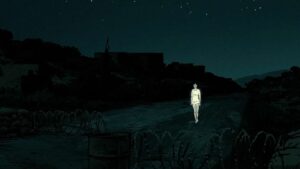 waltz with bashir cinematography by ari folman exterior night establishing shot artificial light shot 005