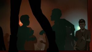 waltz with bashir cinematography by ari folman interior night medium shot artificial light shot 026