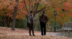 when harry met sally cinematography by barry sonnenfeld day medium wide shot two shot backlight daylight shot 072