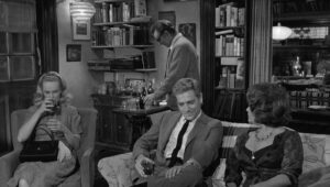 whos afraid of virginia woolf cinematography by haskell wexler day medium shot three shot shot 043