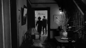 whos afraid of virginia woolf cinematography by haskell wexler interior wide shot two shot silhouette fluorescent shot 016