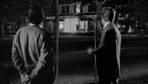 whos afraid of virginia woolf cinematography by haskell wexler night medium close up three shot silhouette artificial light shot 062