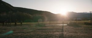 wind river cinematography by ben richardson exterior day over the shoulder backlight daylight shot 009