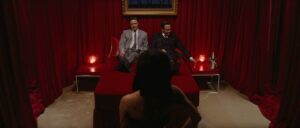 x men first class cinematography by john mathieson interior night medium shot over the shoulder artificial light shot 004