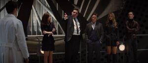 x men first class cinematography by john mathieson medium close up three shot silhouette artificial light shot 068