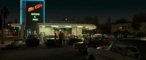 zodiac cinematography by harris savides night establishing shot silhouette artificial light car shot 006